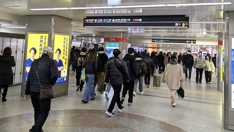 南海難波　地下通路4